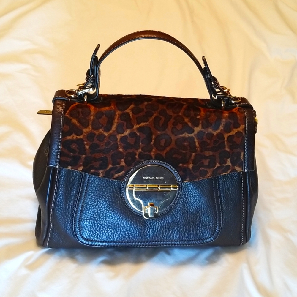 Michael Kors calf hair and leather handbag